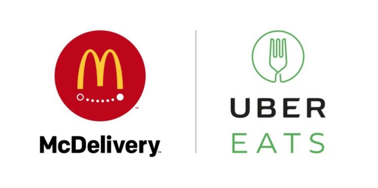 مشارکت مک‌دونالد و UberEATS