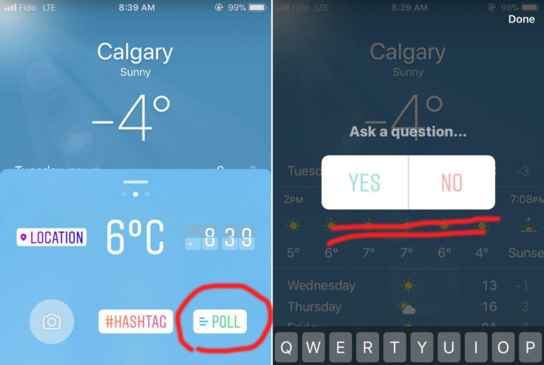 در استوری های اینستاگرام نظرسنجی برگزار کنید